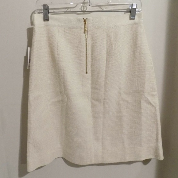 KATE SPADE Helena Safari Cream A-Line Skirt, 6 NEW - Picture 4 of 5